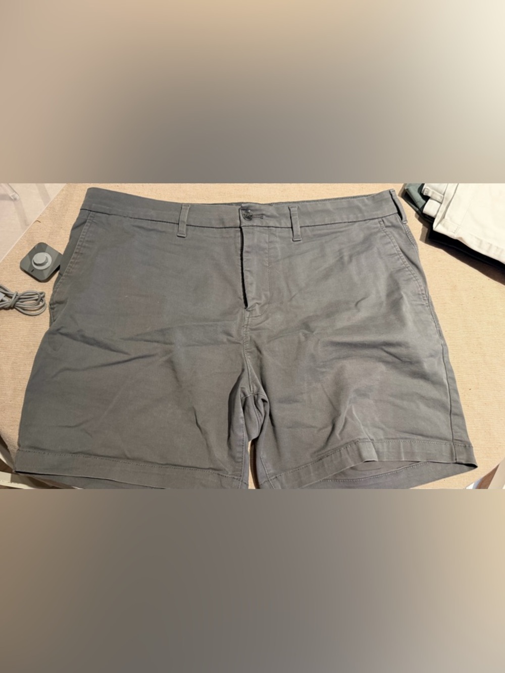 Express Men's Black and Gray Casual Shorts